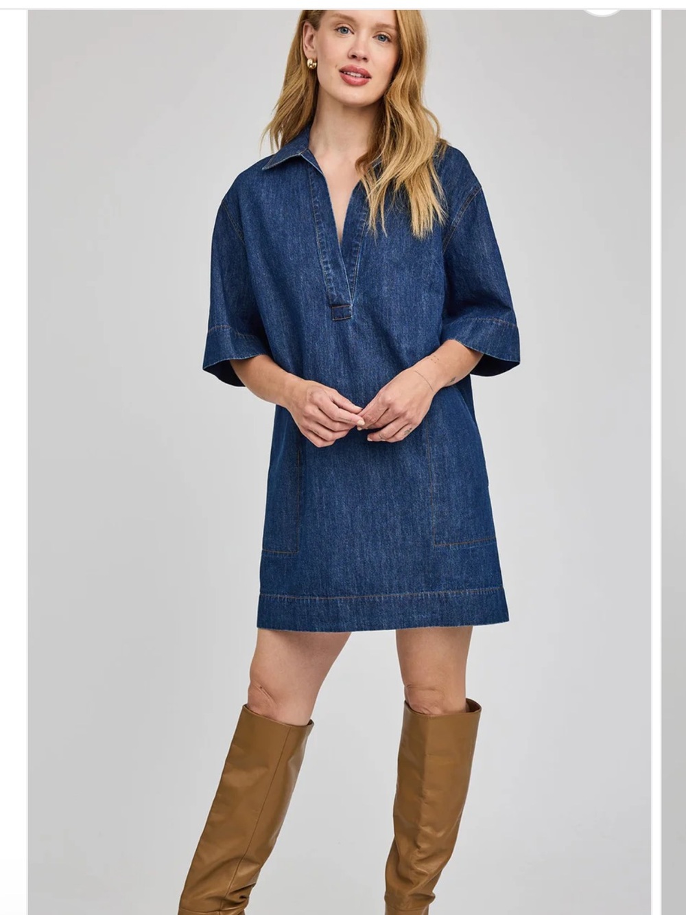NEW! Gentle Fawn Dark Denim Shift Dress